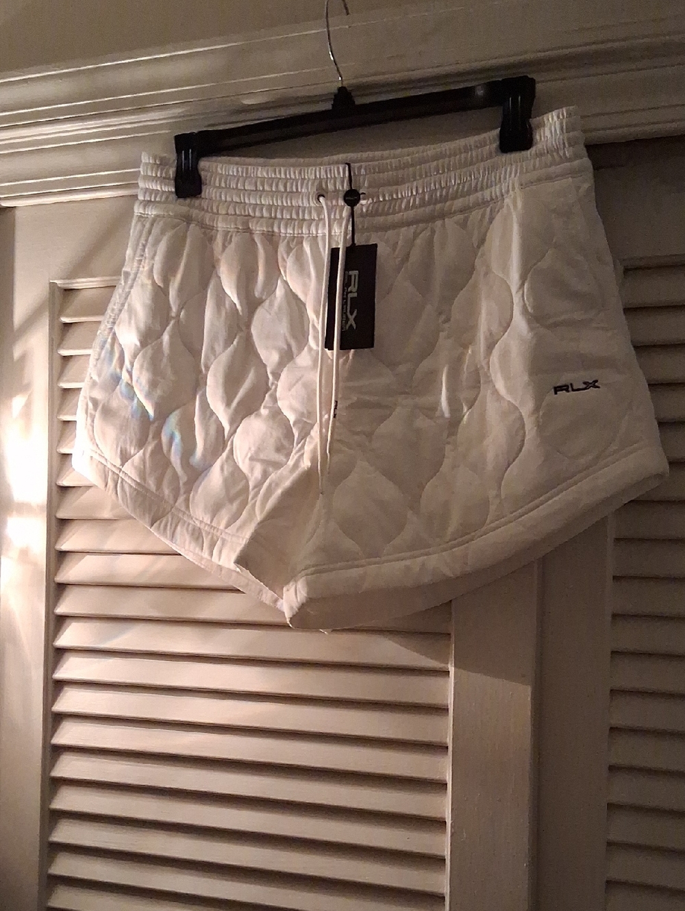 NWT - RLX Ralph Lauren White Quilted Lounge Shorts